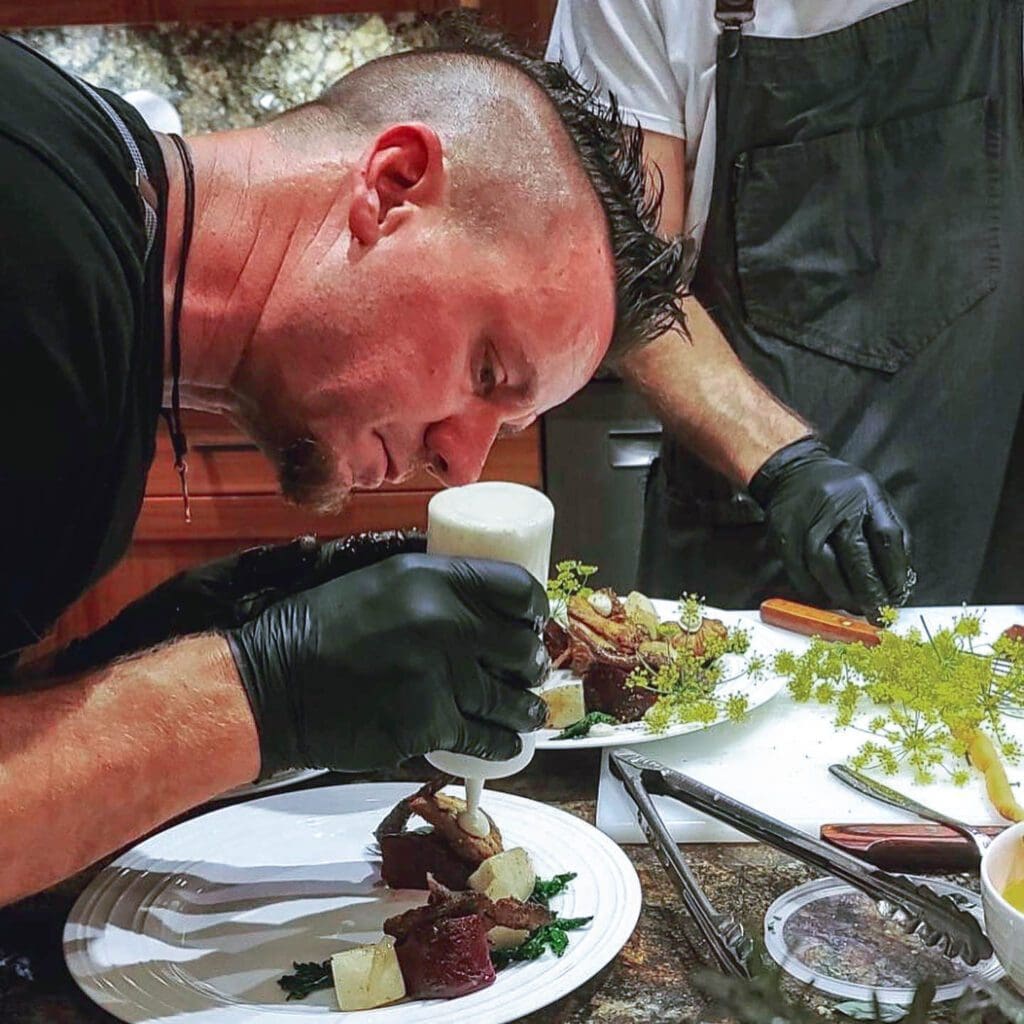 Chef Brian Etheredge Plating